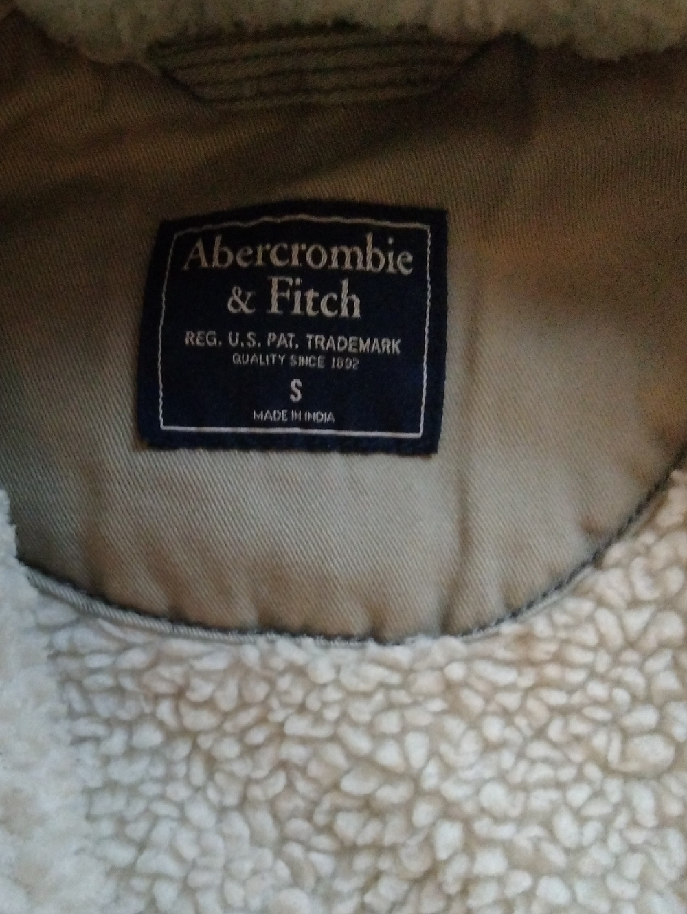 ABERCROMBIE & FITCH- Y2K Green Sherpa Lined Utility Jacket Size S - Picture 4 of 9